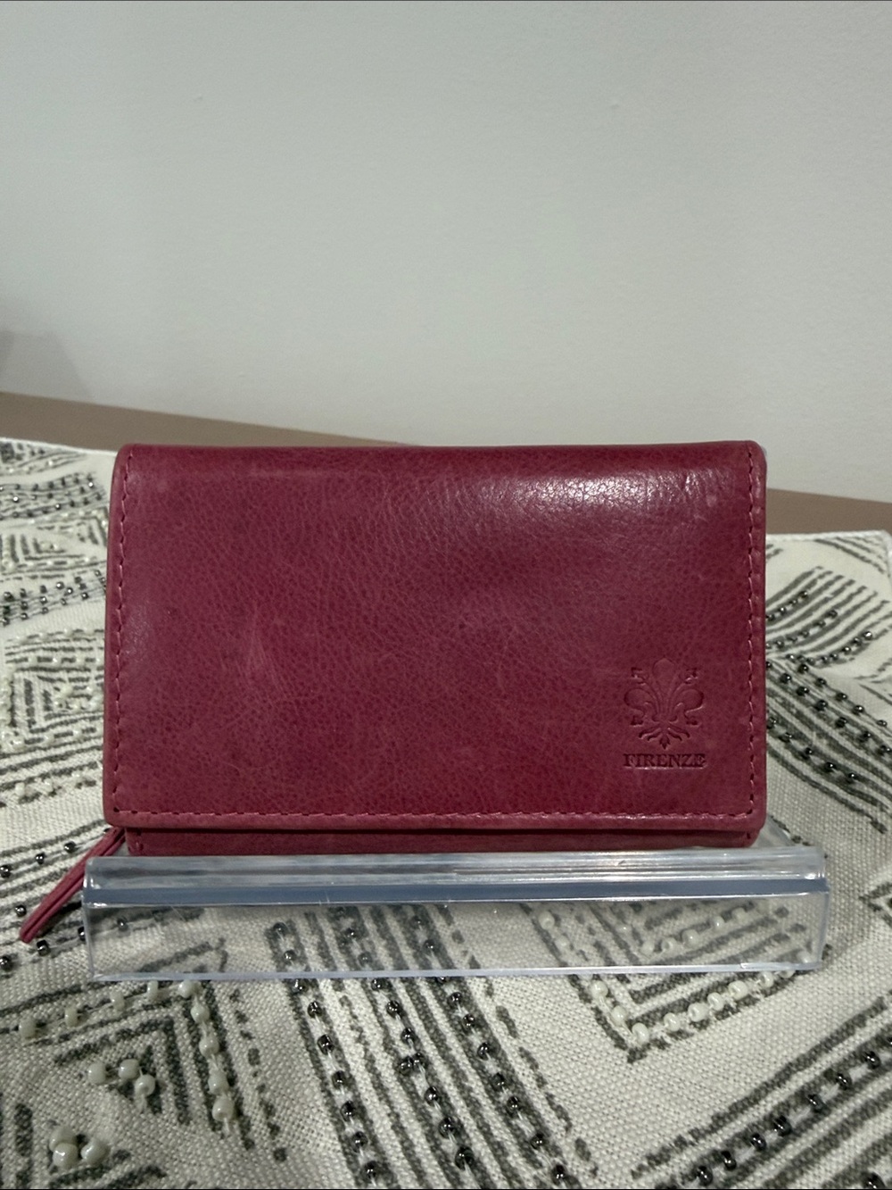 Firenze Artistic Florentine Leather Goods
Bifold Wallet Wallet in Rose Pink